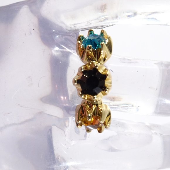 Banana Republic Roots of BR Three Round Stone Ring multi Color Sz 6 NWT 48 - Picture 6 of 8